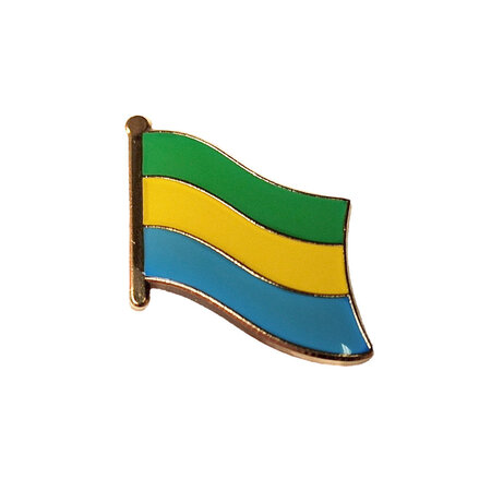 CombiCraft Vlag pin Gabon 18 x 14 mm - per 1 stuk
