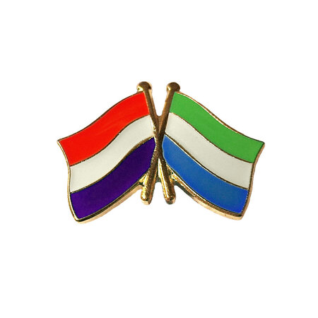Vriendschapsspeldje Nederland - Sierra Leone 20 x 15 mm - per 1 stuk