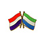Vriendschapsspeldje Nederland - Sierra Leone 20 x 15 mm - per 1 stuk