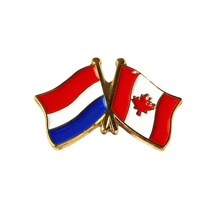 Vriendschapsspeld Nederland - Canada 20 x 15 mm - per 1 stuk