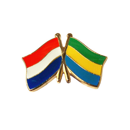 Vriendschapsspeld Nederland - Gabon 20 x 15 mm - per 1 stuk