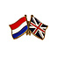 Vriendschapsspeld Nederland - Groot Britannië 20 x 15 mm - per 1 stuk