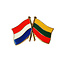 Vriendschapsspeld Nederland - Litouwen 20 x 15 mm - per 1 stuk