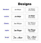 CombiCraft Kunststof naambadge met tekst gravering 72x30mm - per 1 stuk