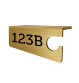 CombiCraft Sleutelhaakje met ophanggat met gravering van messing - per 1 stuk