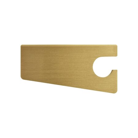 CombiCraft Blanco sleutelhaakje met ophanggat van messing - per 1 stuk