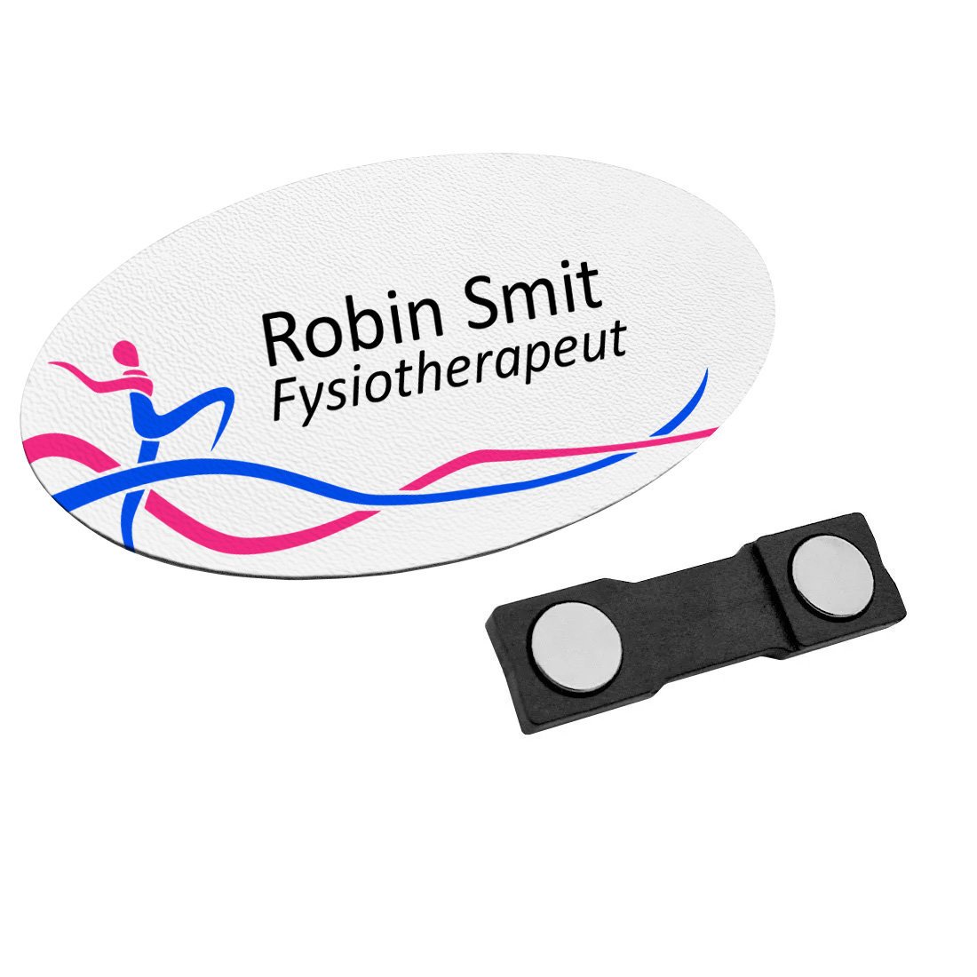 CombiCraft Kunststof naambadge Fysio 85x45mm met eigen tekst - per 1 stuk