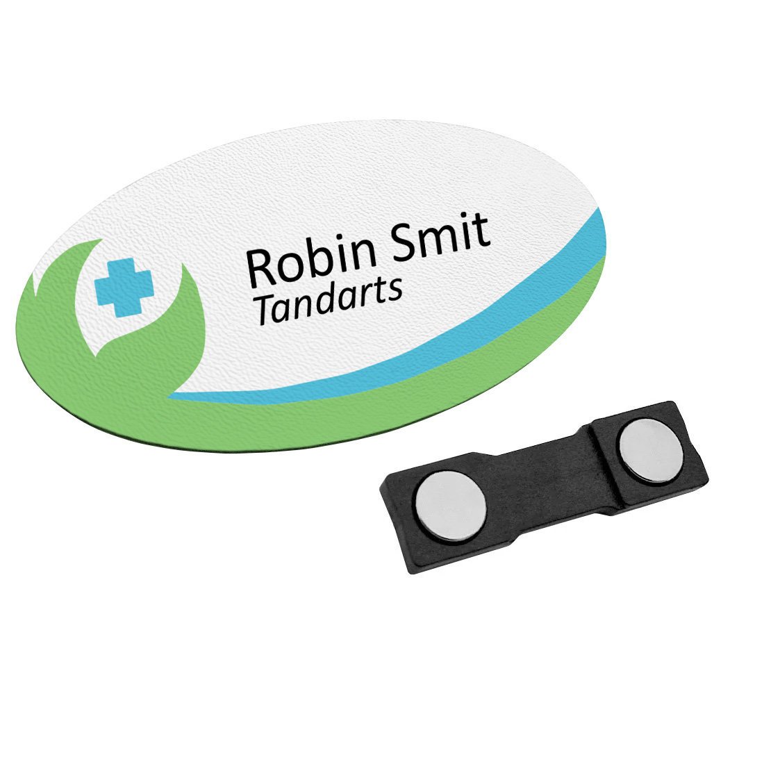 CombiCraft Kunststof naambadge zorg 85x45mm met jouw tekst - per 1 stuk