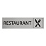 CombiCraft Aluminium deurbordje Restaurant 165 x 45 mm - per 1 stuk