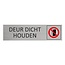 CombiCraft Aluminium deurbordje Deur dicht houden 165 x 45 mm - per 1 stuk
