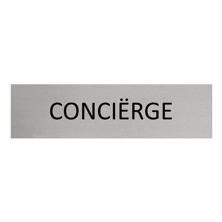 CombiCraft Aluminium deurbordje Conciërge 165 x 45 mm - per 1 stuk