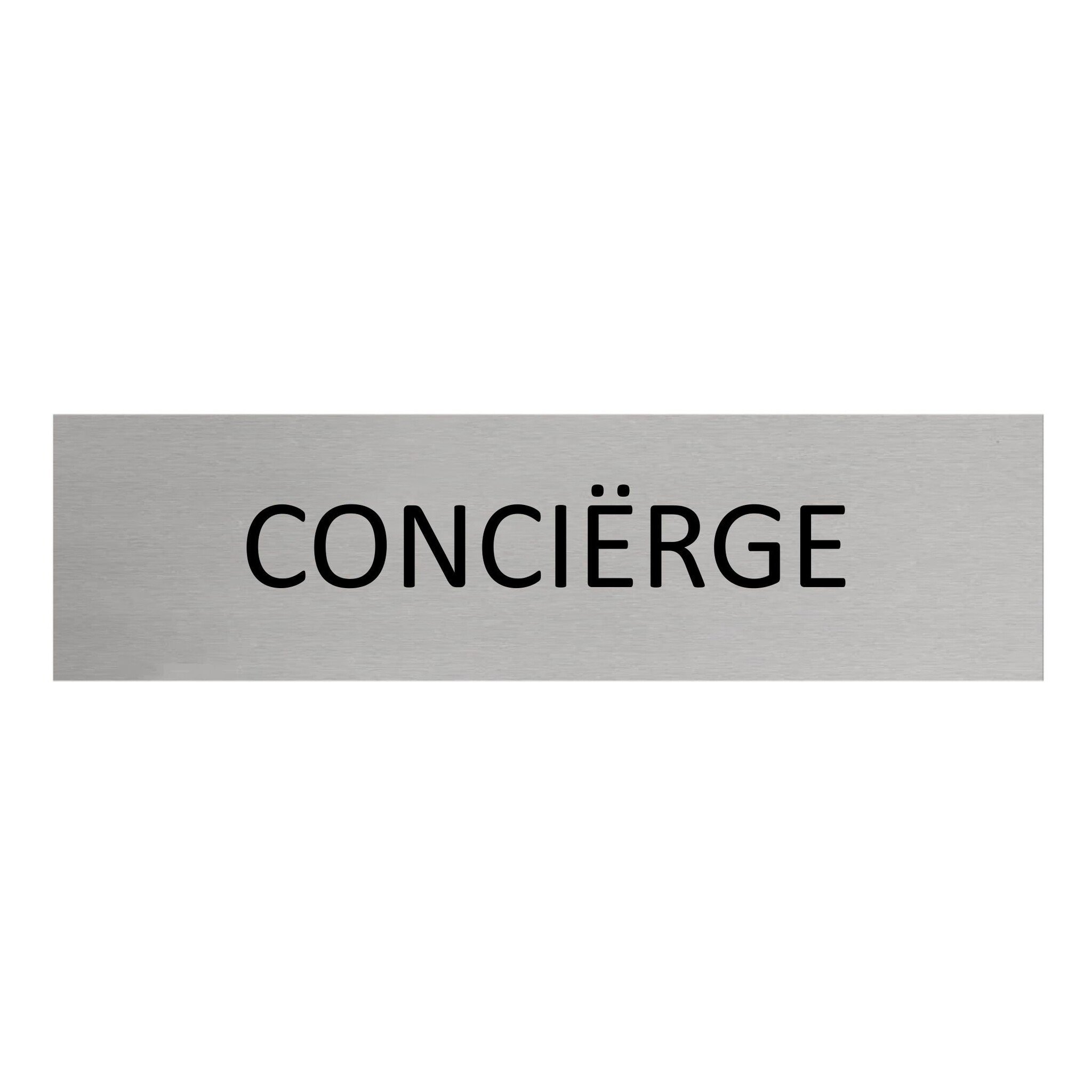 CombiCraft Aluminium deurbordje Conciërge 165 x 45 mm - per 1 stuk