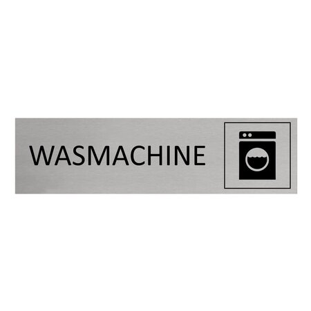 CombiCraft Aluminium deurbordje Wasmachine 165 x 45 mm - per 1 stuk
