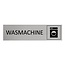 CombiCraft Aluminium deurbordje Wasmachine 165 x 45 mm - per 1 stuk