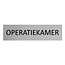 CombiCraft Aluminium deurbordje Operatiekamer 165 x 45 mm - per 1 stuk