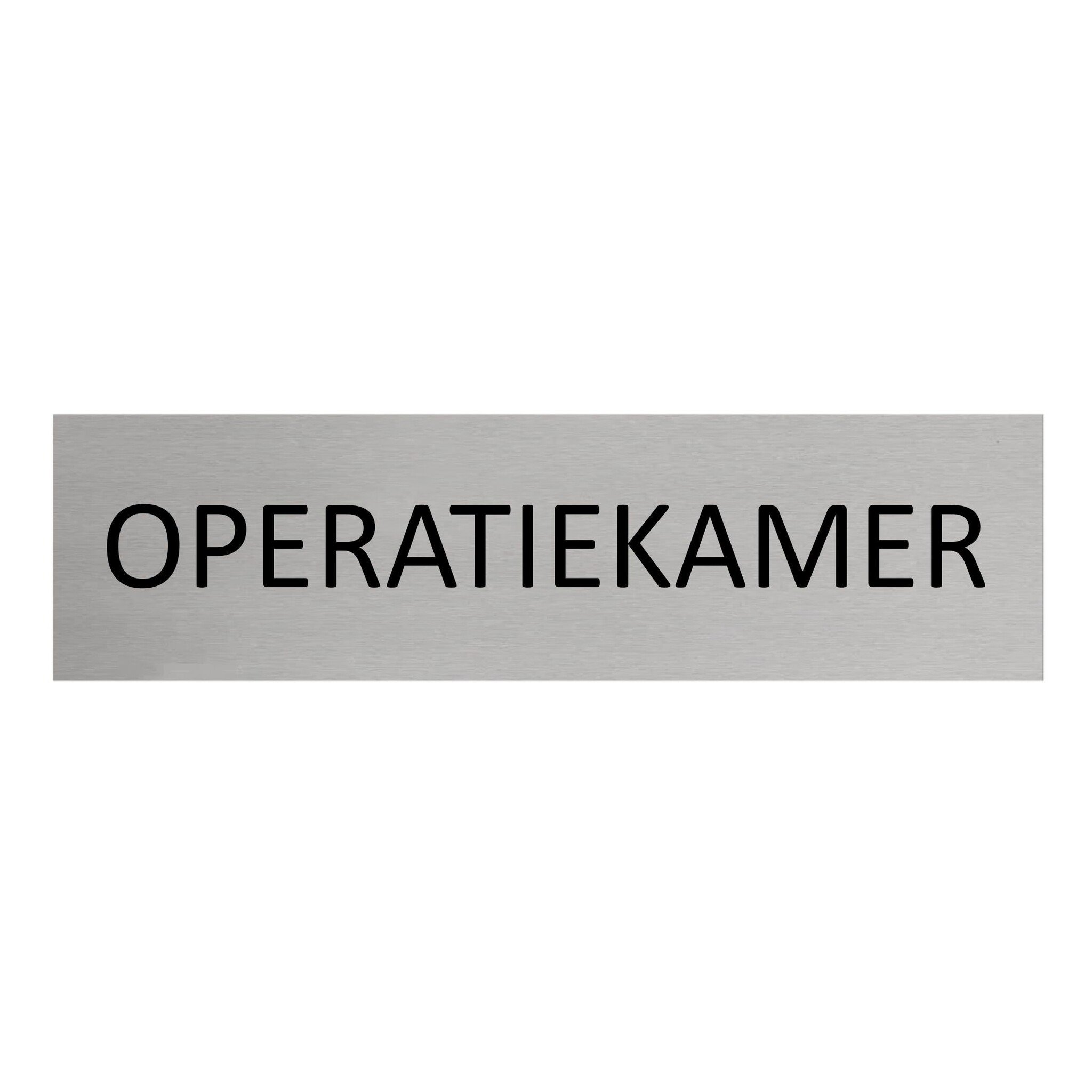 CombiCraft Aluminium deurbordje Operatiekamer 165 x 45 mm - per 1 stuk