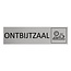 CombiCraft Aluminium deurbordje Ontbijtzaal 165 x 45 mm - per 1 stuk