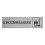 CombiCraft Aluminium deurbordje Schoonmaakkast 165 x 45 mm - per 1 stuk