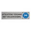 CombiCraft Aluminium deurbordje Uitsluitend toegang met veiligheidsbril 165 x 45 mm - per 1 stuk