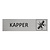 CombiCraft Zilver aluminium deurbordje Kapper