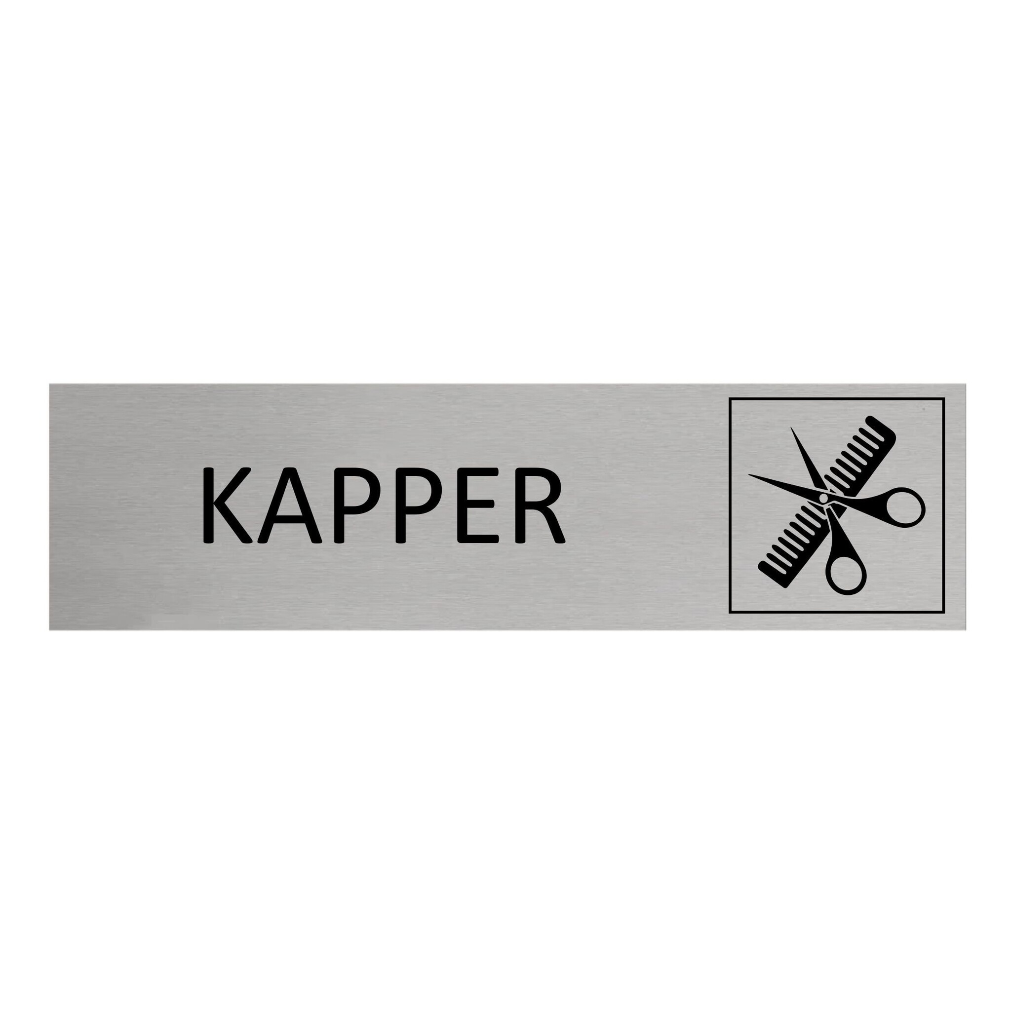 CombiCraft Aluminium deurbordje Kapper 165 x 45 mm - per 1 stuk