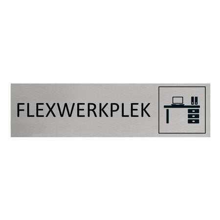 CombiCraft Aluminium deurbordje Flexwerkplek 165 x 45 mm - per 1 stuk
