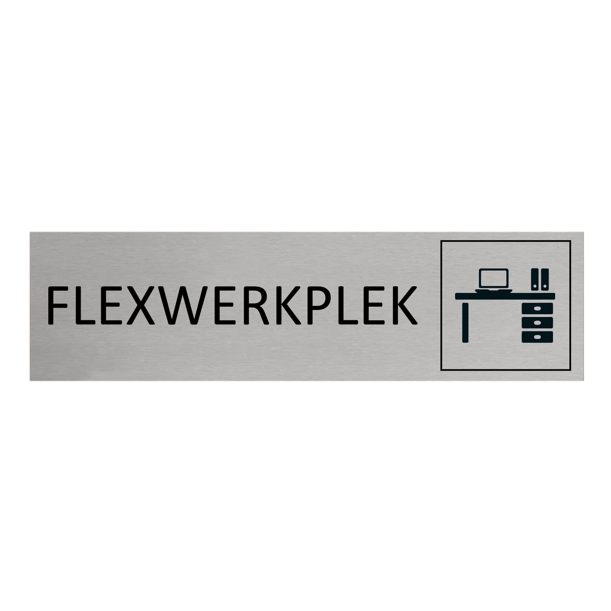CombiCraft Aluminium deurbordje Flexwerkplek 165 x 45 mm - per 1 stuk