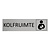 CombiCraft Zilver aluminium deurbordje Kolfruimte