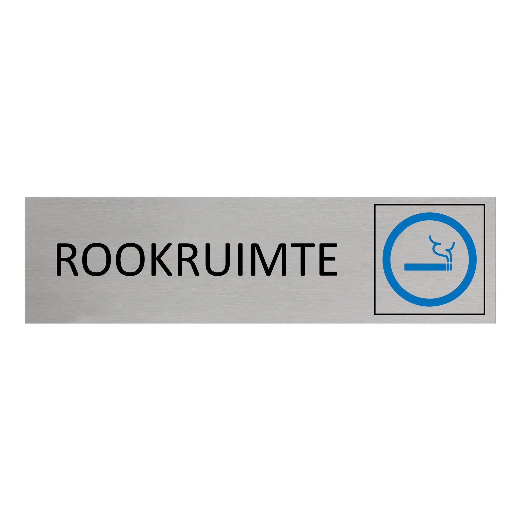CombiCraft Aluminium deurbordje Rookruimte 165 x 45 mm - per 1 stuk