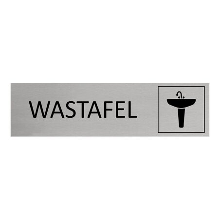CombiCraft Aluminium deurbordje Wastafel 165 x 45 mm - per 1 stuk