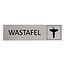 CombiCraft Aluminium deurbordje Wastafel 165 x 45 mm - per 1 stuk