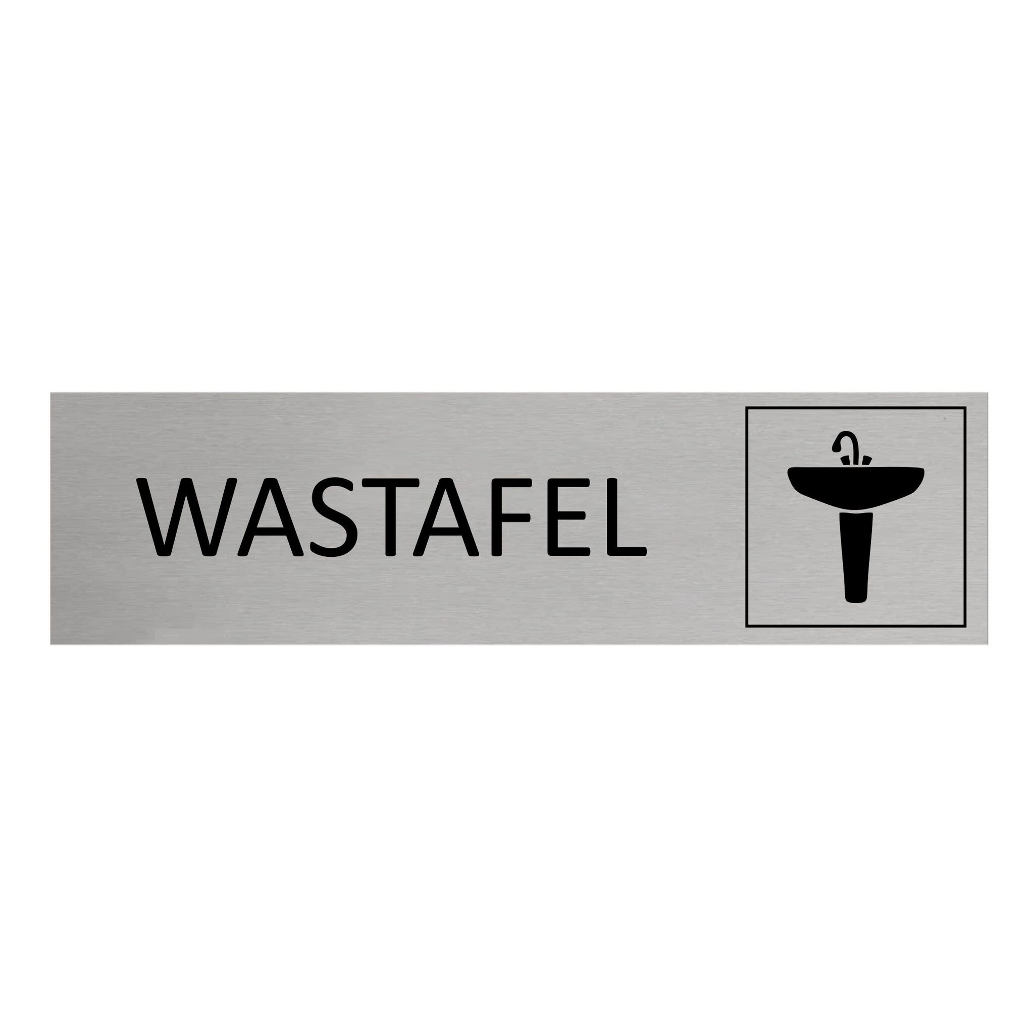 CombiCraft Aluminium deurbordje Wastafel 165 x 45 mm - per 1 stuk
