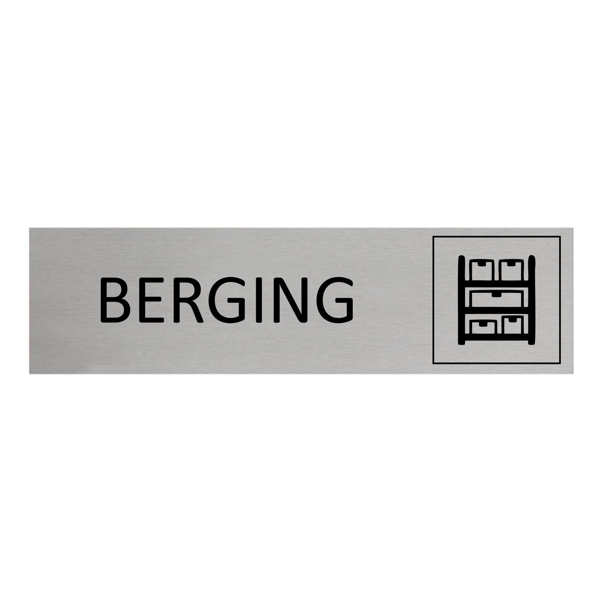 CombiCraft Aluminium deurbordje Berging 165 x 45 mm - per 1 stuk
