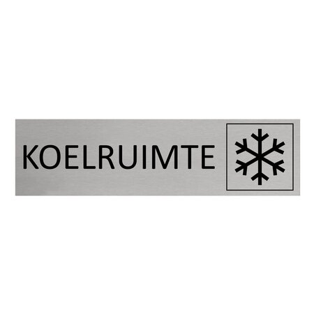 CombiCraft Aluminium deurbordje Koelruimte 165 x 45 mm - per 1 stuk