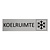 CombiCraft Zilver aluminium deurbordje Koelruimte