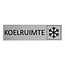 CombiCraft Aluminium deurbordje Koelruimte 165 x 45 mm - per 1 stuk