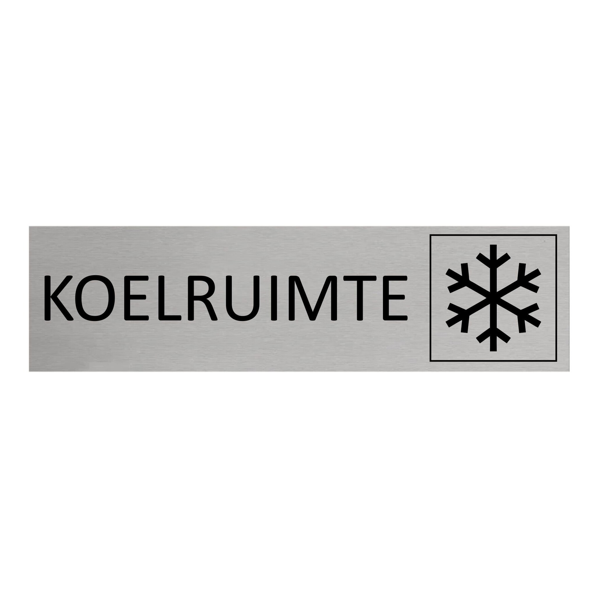 CombiCraft Aluminium deurbordje Koelruimte 165 x 45 mm - per 1 stuk