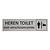 CombiCraft Zilver aluminium deurbordje Heren toilet met verschoonruimte