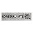 CombiCraft Aluminium deurbordje Kopieerruimte 165 x 45 mm - per 1 stuk