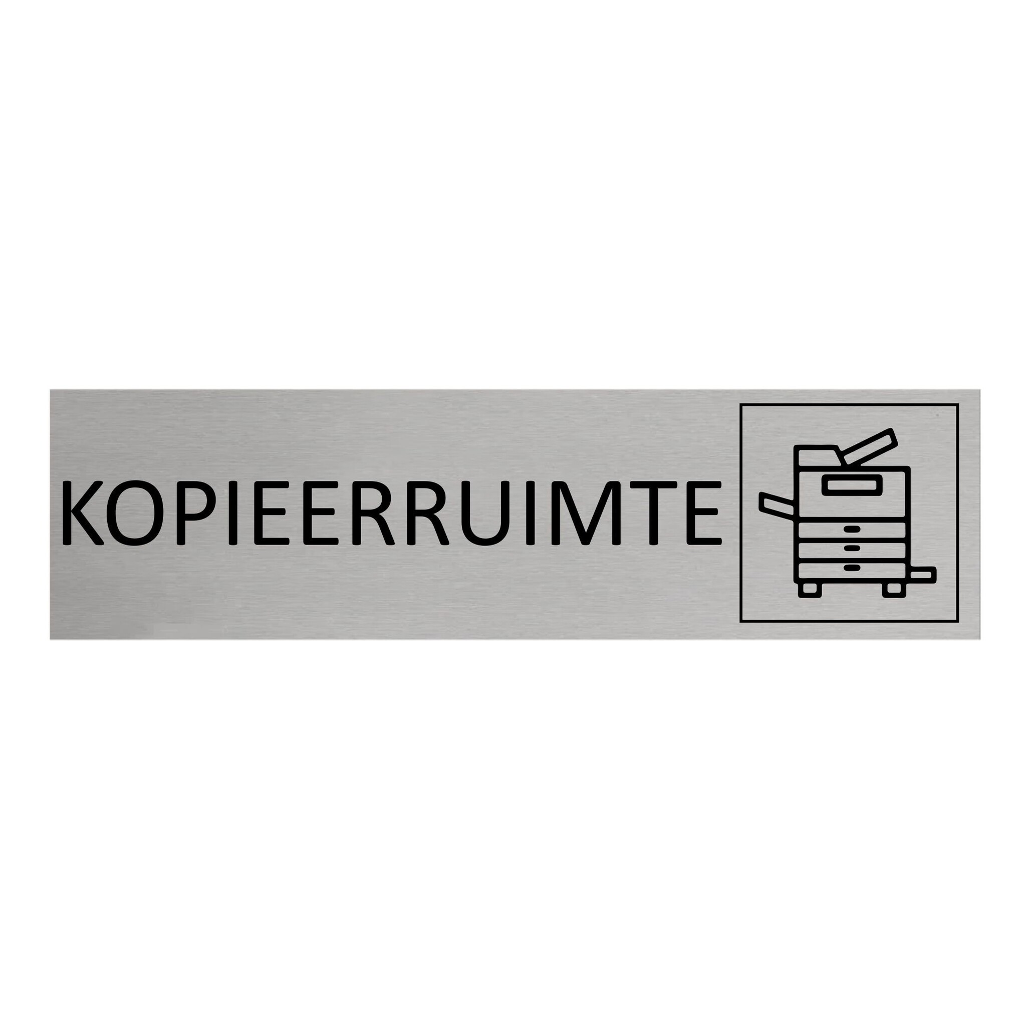 CombiCraft Aluminium deurbordje Kopieerruimte 165 x 45 mm - per 1 stuk