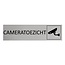 CombiCraft Aluminium deurbordje Cameratoezicht 165 x 45 mm - per 1 stuk
