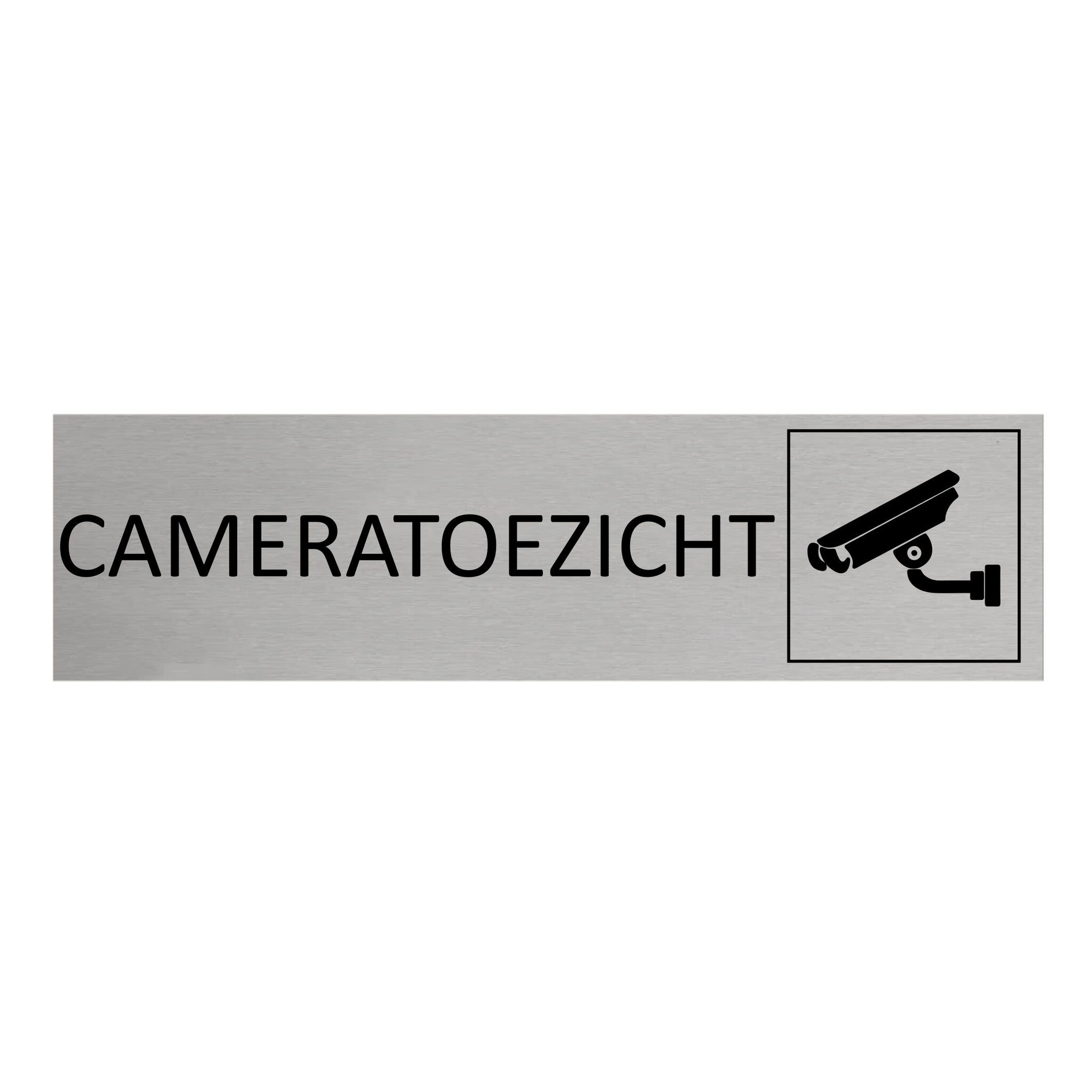 CombiCraft Aluminium deurbordje Cameratoezicht 165 x 45 mm - per 1 stuk