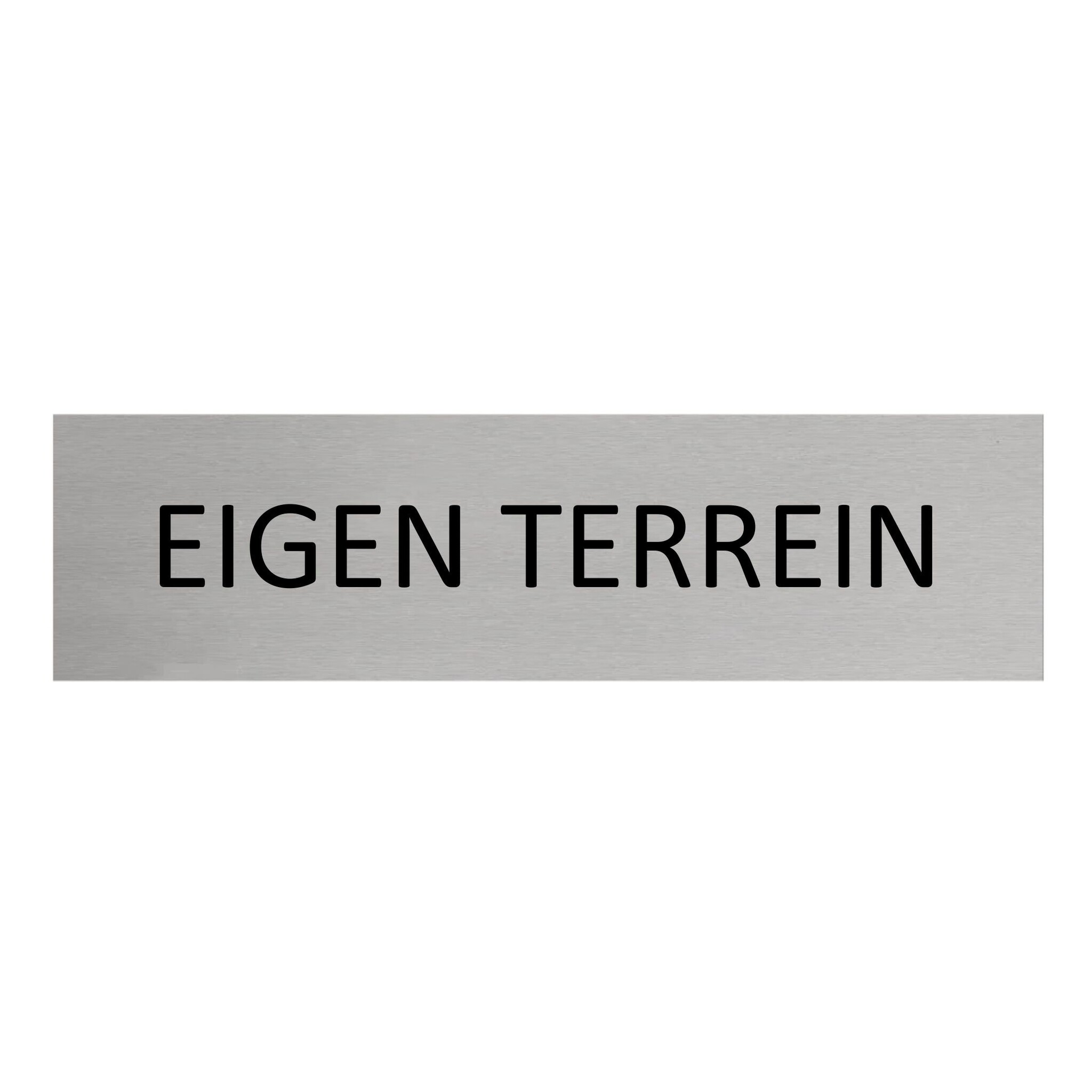 CombiCraft Aluminium deurbordje Eigen terrein 165 x 45 mm - per 1 stuk