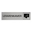 CombiCraft Aluminium deurbordje Lerarenkamer 165 x 45 mm - per 1 stuk
