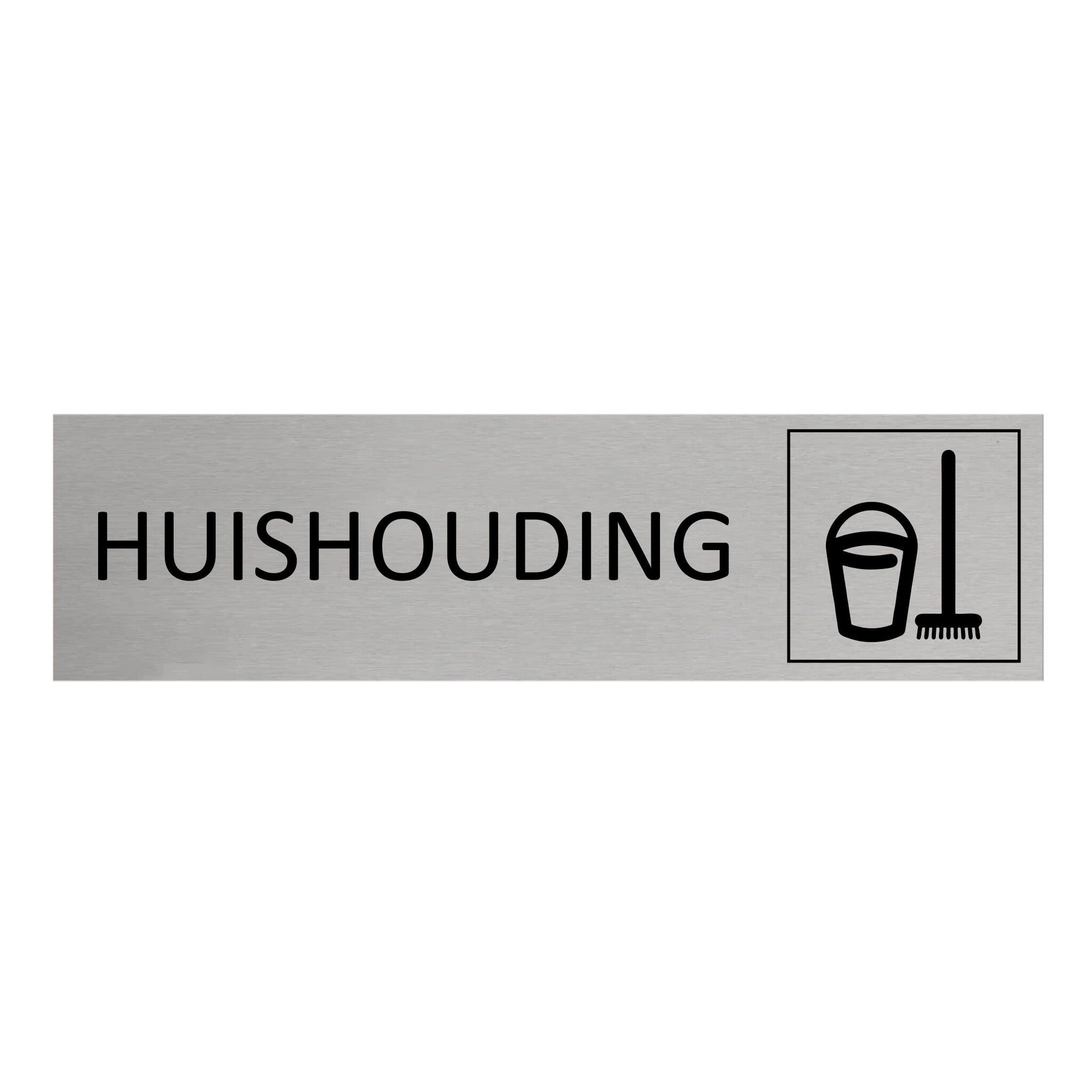 CombiCraft Aluminium deurbordje Huishouding 165 x 45 mm - per 1 stuk