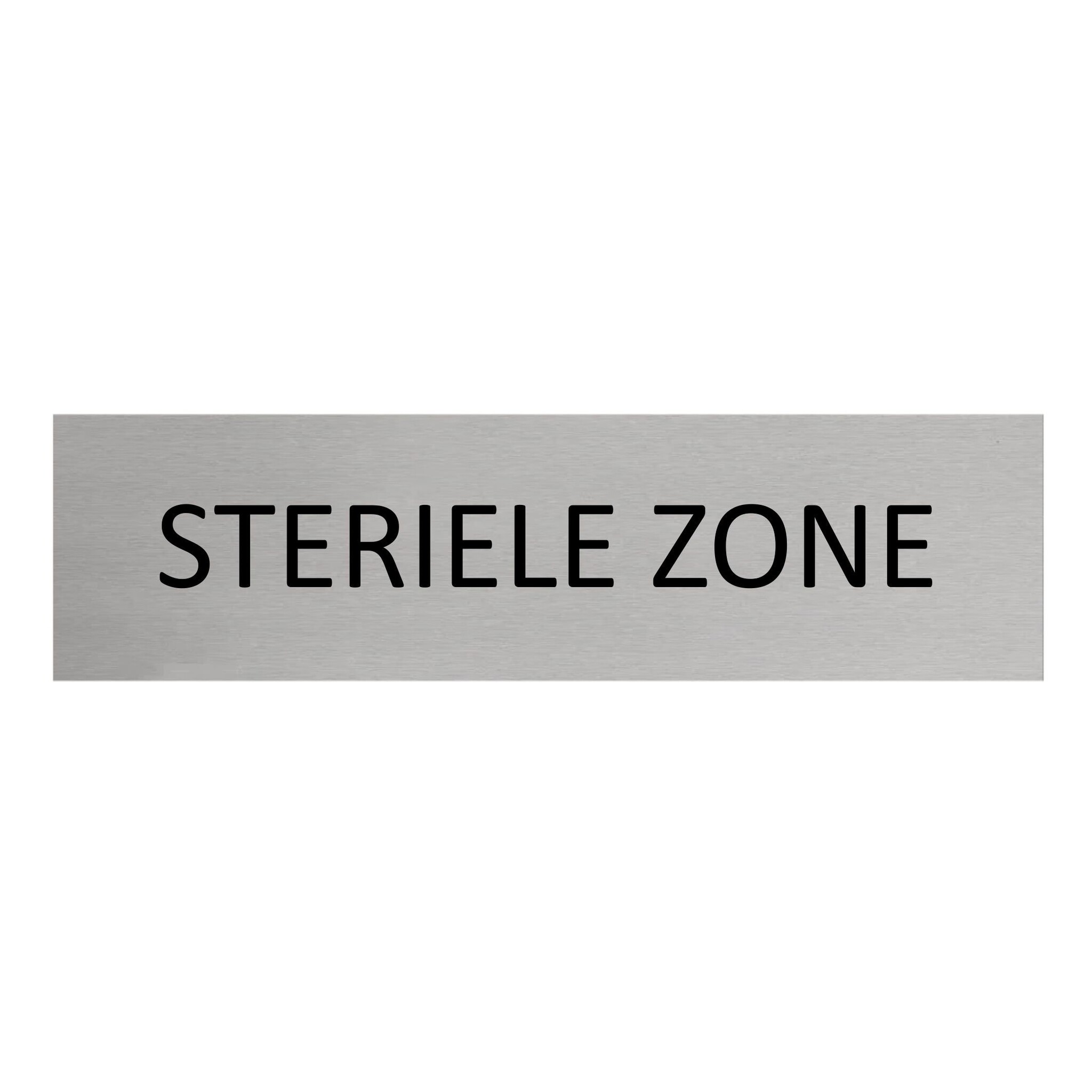 CombiCraft Aluminium deurbordje Steriele zone 165 x 45 mm - per 1 stuk