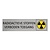 CombiCraft Zilver aluminium deurbordje Radioactieve stoffen — verboden toegang