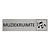 CombiCraft Zilver aluminium deurbordje Muziekruimte