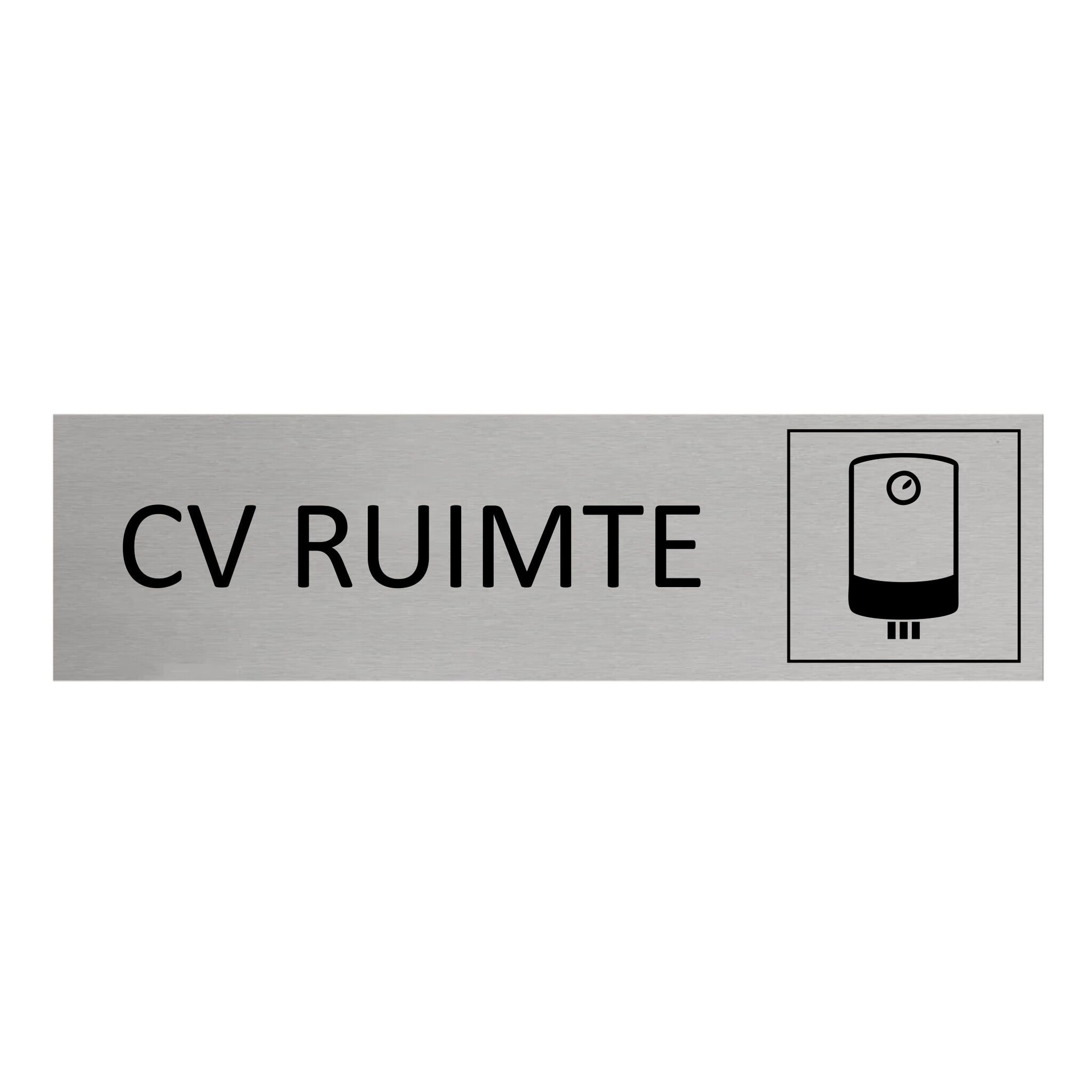 CombiCraft Aluminium deurbordje CV ruimte 165 x 45 mm - per 1 stuk