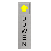 Aluminium deurbordje duwen (staand)